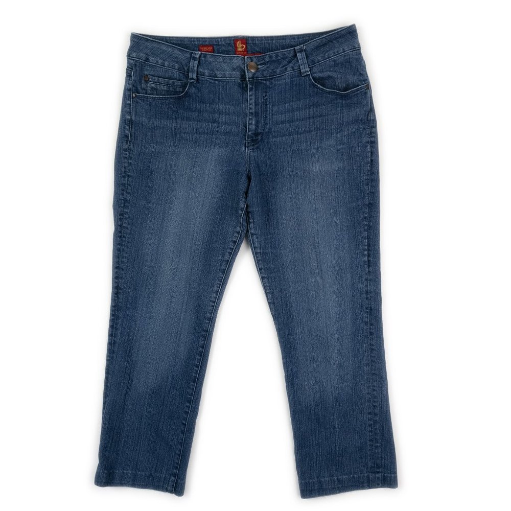 Sasson Jeans Women's Dark Blue Cropped Ankle Jeans 16